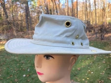 Vintage 1990's Tilley Endurables  Cotton Canvas Khaki Hat Size 7 1/8