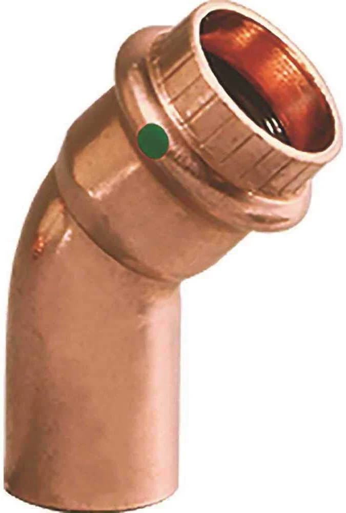 Viega 77053 Copper 45-Degree Street Elbow 3/4" 200 PSI ProPress Connection, Each