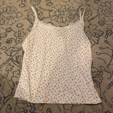 Size Large Floral, Tank Top With Lace And Bow...