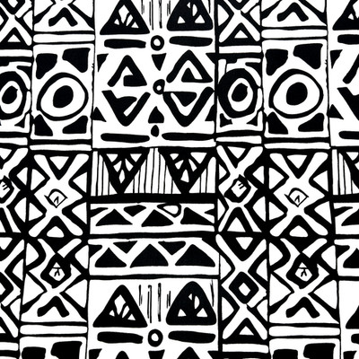Scuba Like Fabric Black /White Geometric Abstract 100% Poly Lot of 3 Yard $15