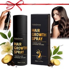 HaloGrow Hair Growth Spray 100ml Natural Hair Thickening Gentle Regrowth Mist