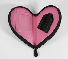 Schönes Montblanc Boheme Je T'Aime 2er Etui schwarz/rosa mit Reißverschluß *