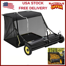 Tow Behind Lawn Sweeper 50,26Cu.Ft Large Capa...