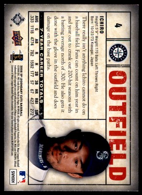 その他 2008 UPPERDECK PRINTING PLATE ICHIRO 2008 Upper Deck Ichiro