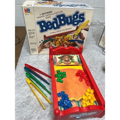 Vintage 1985 Milton Bradley Bed Bugs Motorized Board Game 4540 Boxed
