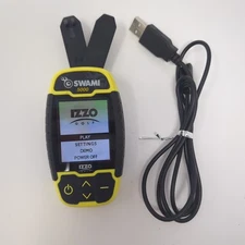 IZZO Swami 5000 Yellow Water Resistant Handheld Golf GPS Color Display W/Charger