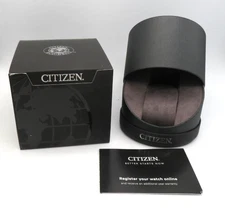 NEW Black Citizen Eco Drive Empty Watch Box Presentation Watch Case