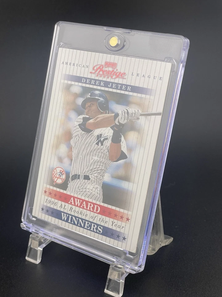 Derek Jeter 2003 ganadores del premio Playoff Prestige #/1996 #AW-15 HOF Foto 2 de 4