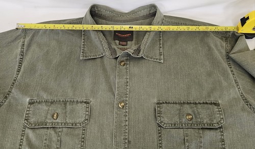 NORTHWEST Territory Men Casual Shirt Size 3XLT Moss Green Short Sleeve - Picture 7 of 14
