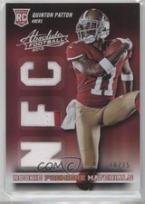 2013 Absolute Rookie Premiere Materials AFC/NFC Prime 16/25 Quinton Patton 1u6
