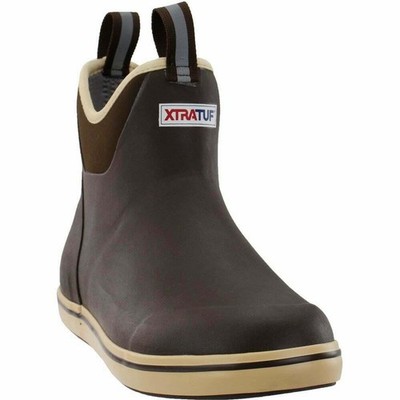 Xtratuf Ankle Full Rubber Deck Boot - Size 13 - Chocolate/Tan, 6''