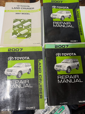 2007 Toyota Land Cruiser Factory Shop Service Manual & Electrical Wiring Diagram