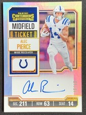 Alec Pierce 2023 Panini Contenders Football Midfield Ticket Auto /50 #CTA-API