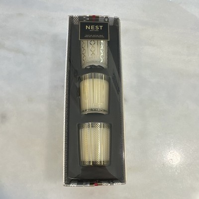 NEST New York Holiday Votive Candle Set 3-Pack Scented Ginger Pine Vanilla
