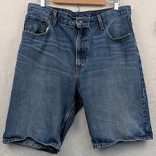 Levi's 569 Shorts Men's 37 Blue 11.5" Baggy Loose Fit Denim Skater Streetwear