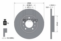 Pagid Bremsscheiben Voll Ø268Mm FüR Opel Grandland X 75 A18 Combo