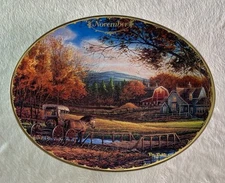 NOVEMBER WEDNESDAY AFTERNOON Plate Seasons to Remember #11 Terry Redlin Horse