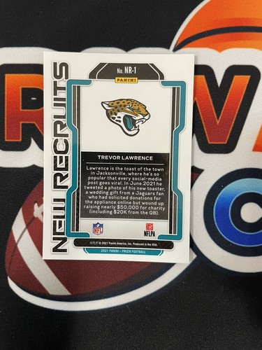 2021 Prizm Trevor Lawrence New Recruits Rookie RC #NR-1 Jaguars - Bild 2 von 2