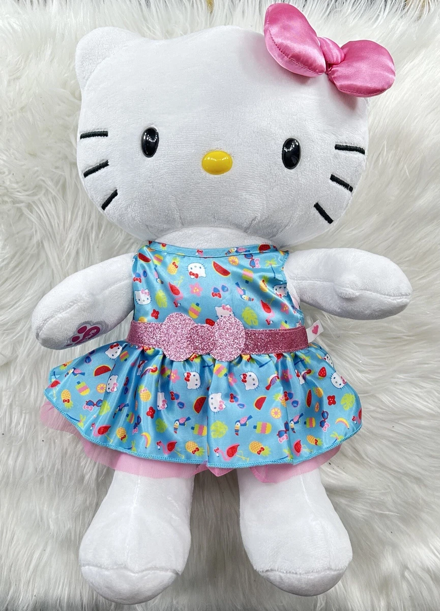 BRAND NEW Hello Kitty Build A Bear Sanrio Summer time Plush With Dress