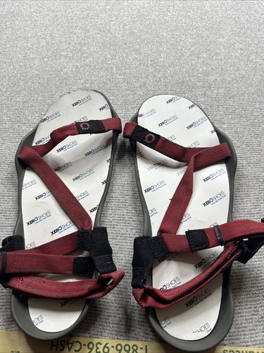 Xero Schuhe Z-Trek Barfuß Wandern Trail Sandalen Herren Größe 14 rot