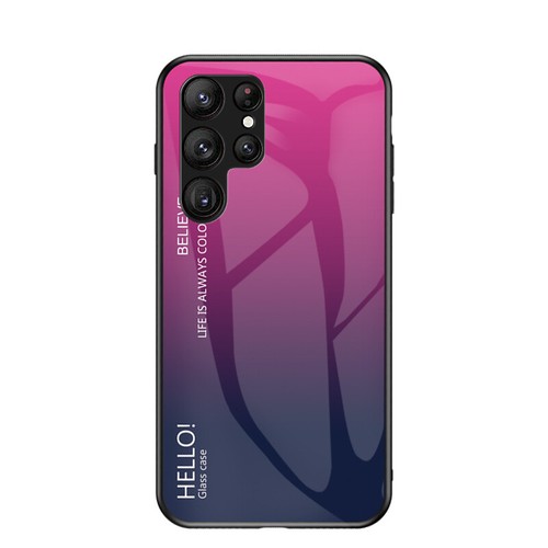 Stoßfeste schlanke Handyhülle aus Glas mit Farbverlauf für Samsung Galaxy S26 S25 S24Ultra/S23 - Bild 18 von 20