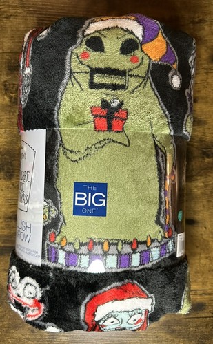 NEU DISNEY HOLIDAY NIGHTMARE BEFORE CHRISTMAS - KOHLS PLÜSCH ÜBERWURF DECKE 5X6 FT - Bild 2 von 8