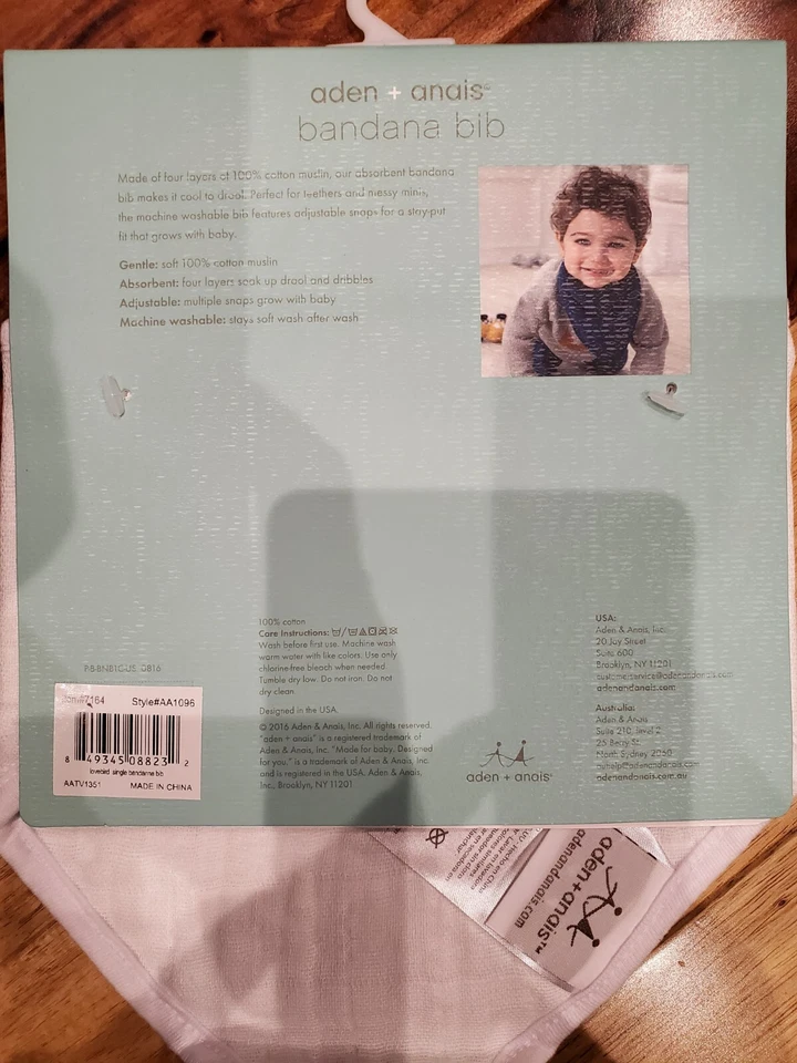 Babador Aden & Anais banana musselina 100% algodão babador rosa bolinhas - Imagem 4 de 4