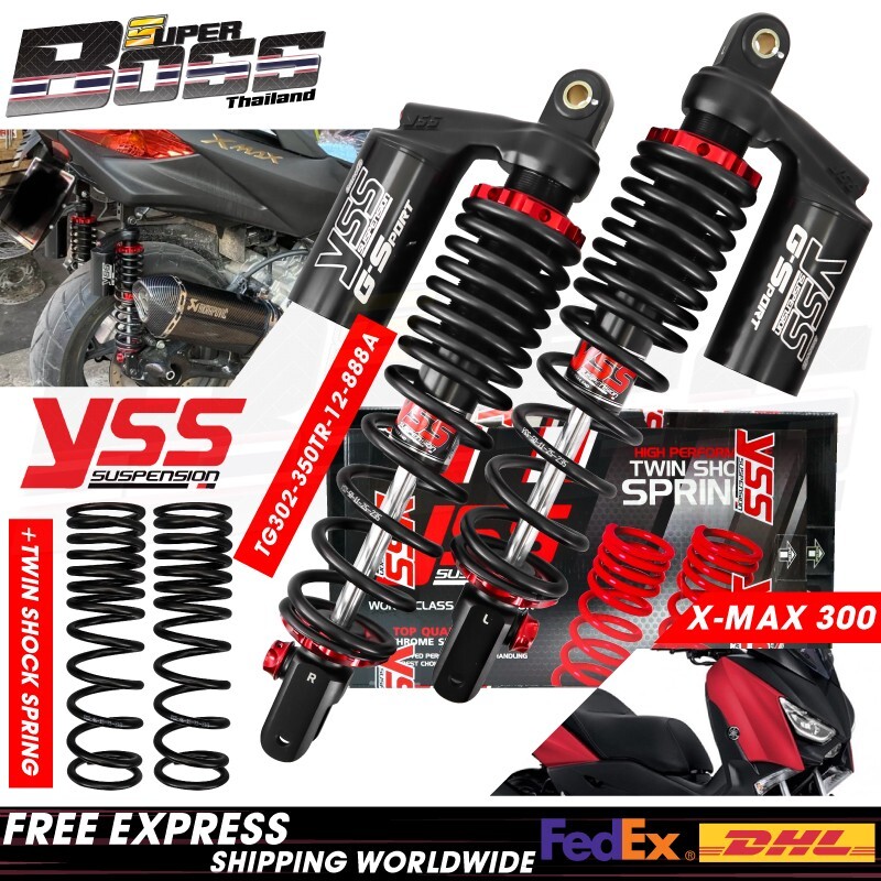 YSS Shock Absorber G-SPORT Black Series For YAMAHA XMAX300 23 24