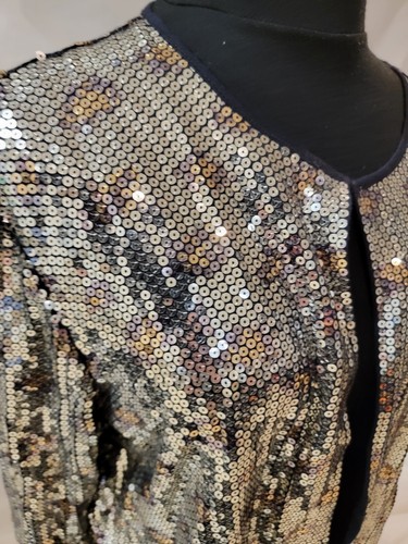 Ruby Road Size XL Short Sequined long sleeve open front jacket. NWT, Retail $58 - Picture 2 of 4