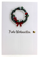 Handgefertigte Weihnachtskarte Karte Handarbeit Frohe Weihnachten AV646