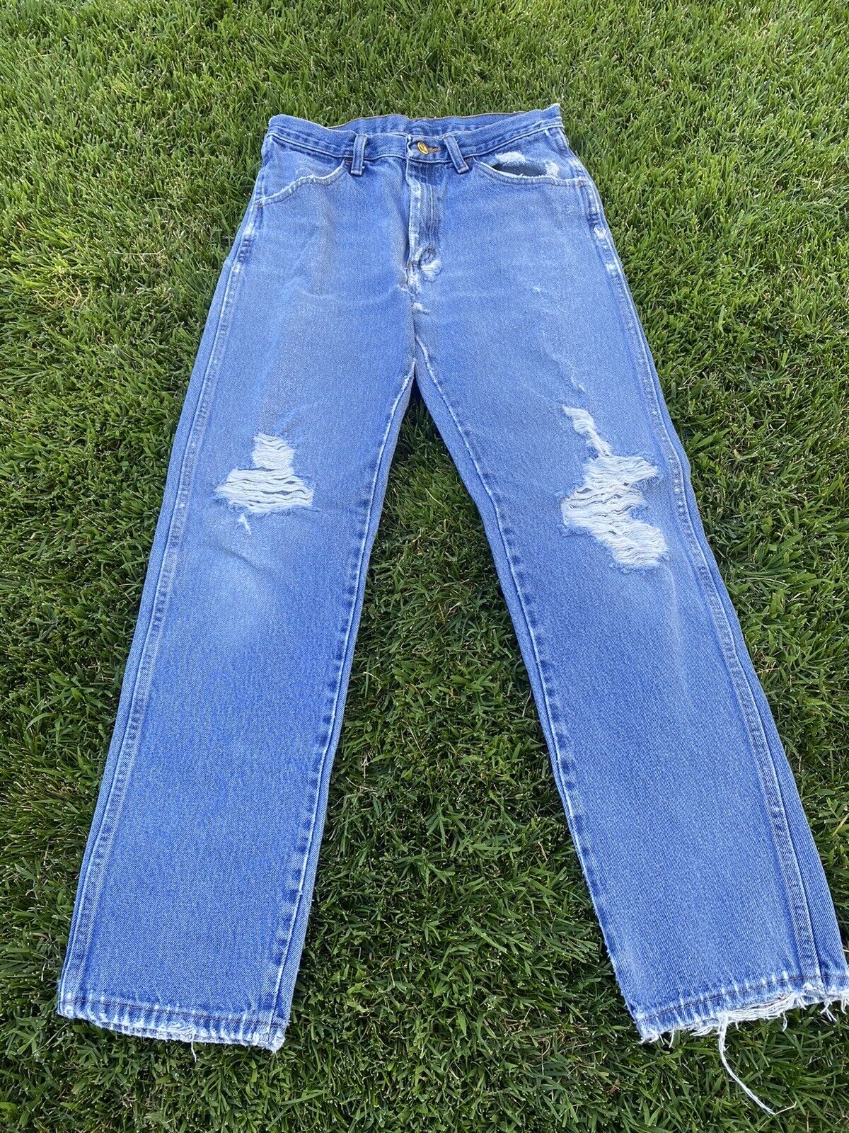 Distressed Jeans Wrangler - image 5