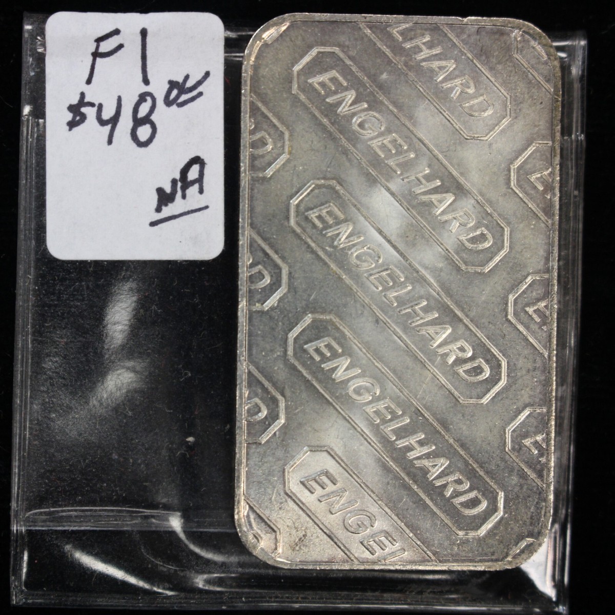 Vintage Engelhard 1 oz .999 Silver Bar FI Prefix - 