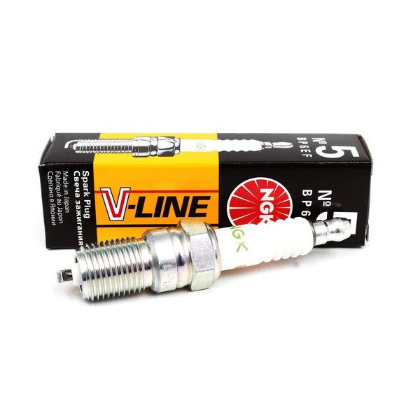 NGK 6466 ZüNdkerze V-Line 5 BP6EF FüR Citroen Mercedes Peugeot Renault-image