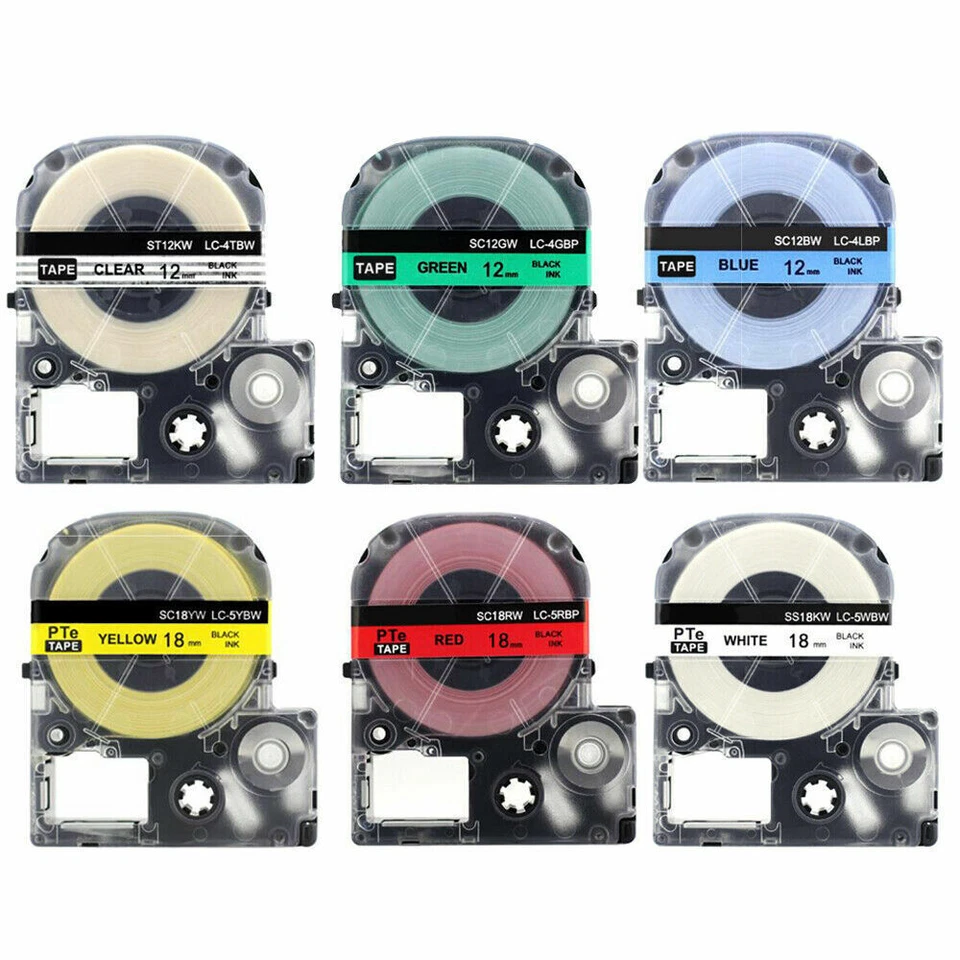 UCI Great Quality Non-oem For Epson labelworks LW400 label Tape 18mm 9mm 12mm