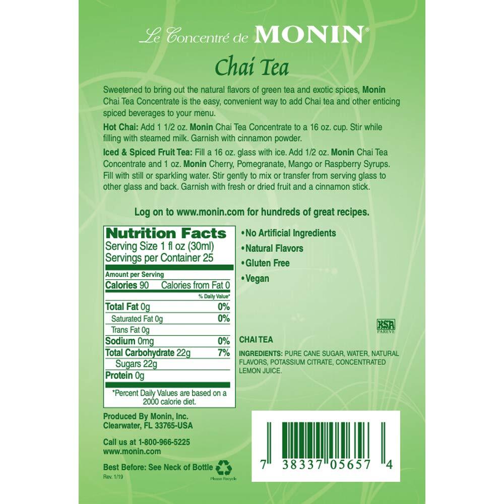 - Chai Tea Concentrate, Spiced Green Tea Flavor, Natural Flavors, Great for S...