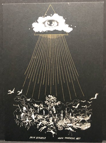 JULIA GFRORER Postcard Drawings Original Art INDIE COMICS Fantagraphics 