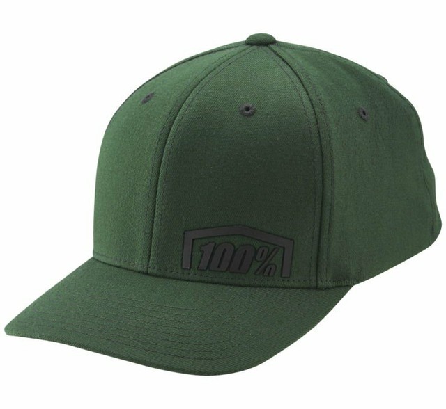 Download 100% Adult Men's Revolt Flexfit Hat Flex fit Cap Lid Green ...