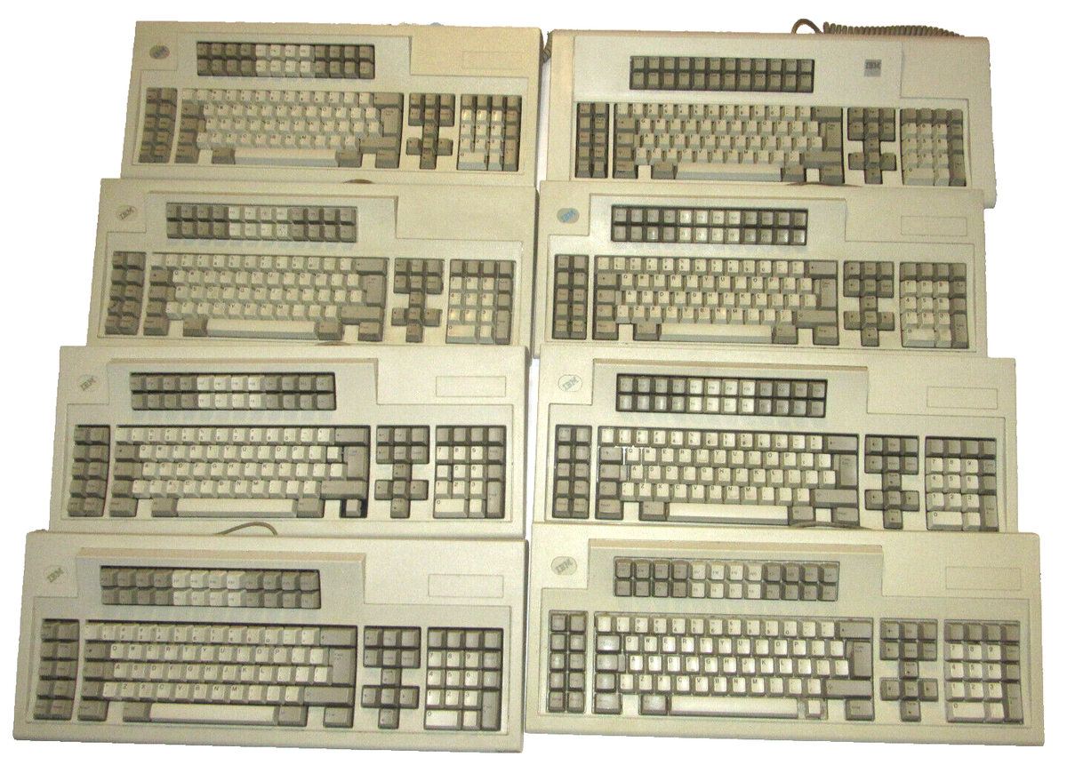 8 VINTAGE IBM MODEL M 'CLICKY' KEYBOARDS! UNTESTED! 1394167
