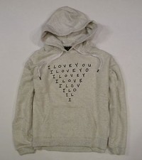 Womens NEW American Eagle Popover Graphic LOVE Hoodie Sweatshirt L Large NWT