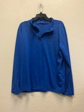 NIKE Men's Blue long sleeve activewear shirt Large
