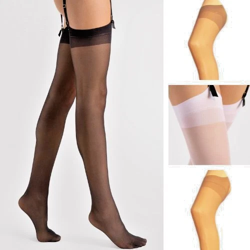 Fiore Justine 20DEN Strapsstrümpfe S-3XL Strapse Strümpfe Nylons Damenstrümpfe - Bild 2 von 4