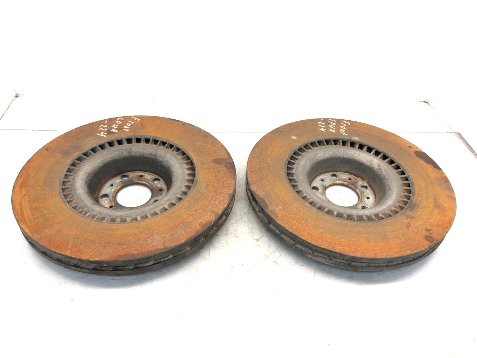 2006-2019 BENTLEY FLYING SPUR AWD FRONT BRAKE DISC ROTOR SET X2 OEM