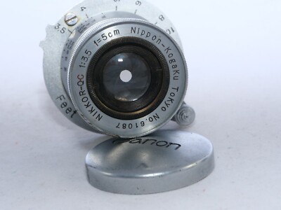 Canon Seiki-Kogaku S-II camera, Nikkor-QC 5cm f3.5 lens. Circa