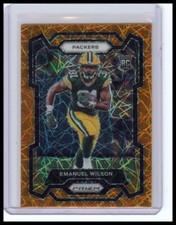 2023 Panini Prizm #335 Emanuel Wilson Lazer