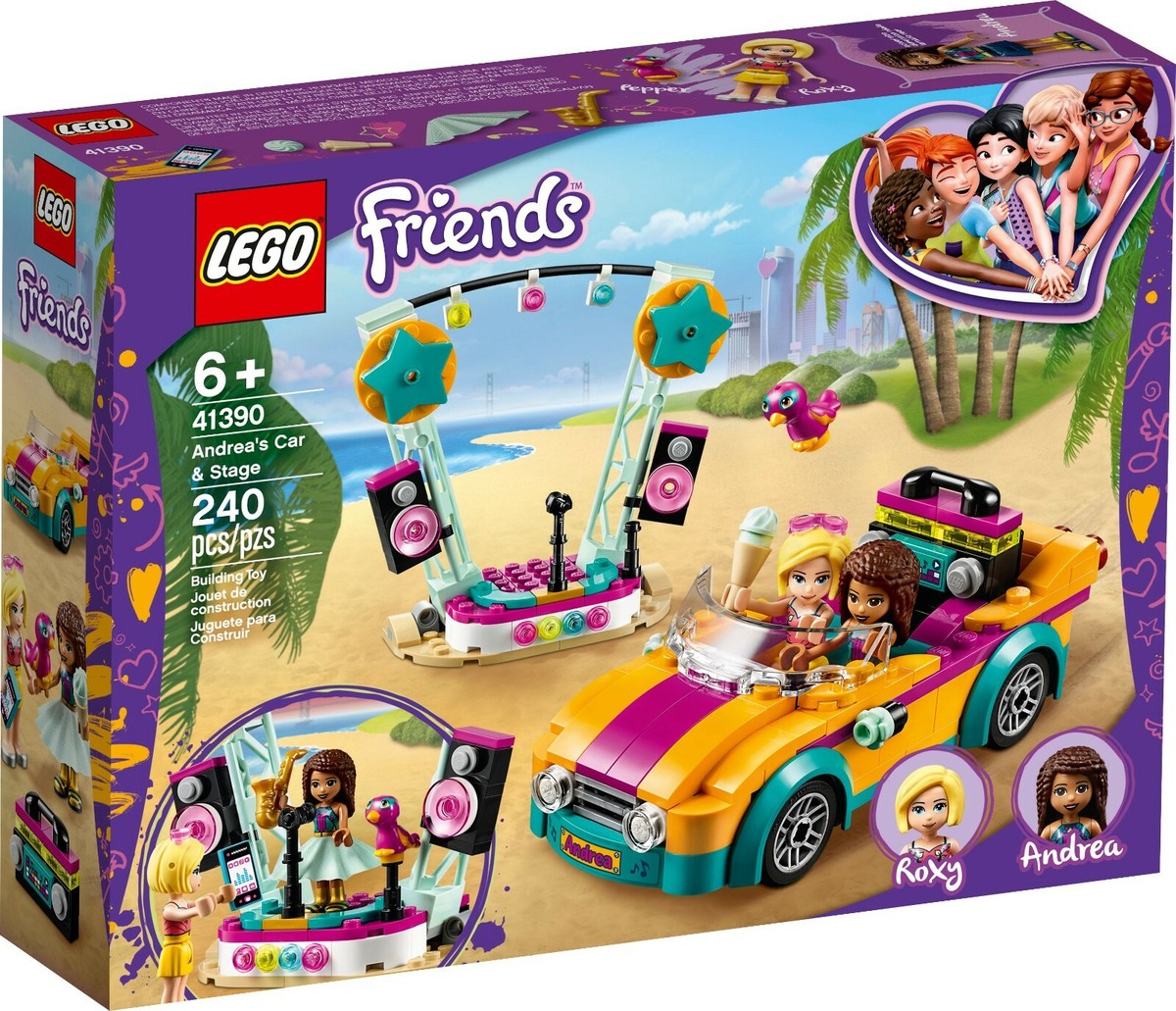 LEGO 41390 Friends Andrea's Car & Stage Playset Besties Adventure