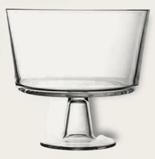 European Trifle Bowl with Pedestal Round Dessert Display Stand for Laying    