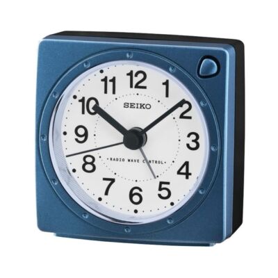 Seiko Sveglia Analogica QHR204S | Plastica Argento Con Funzione Snooze E Radiosveglia | Orologio Da Comodino