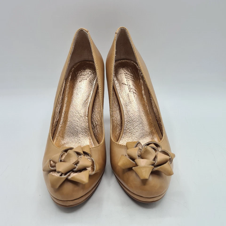 Miss Albright Women Size 6 M Tan Mary Leather Shoes - Image 2 of 4