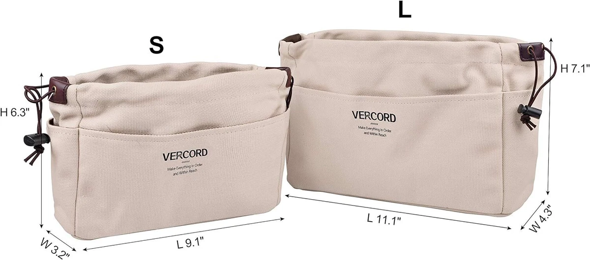 Amazon.com: Vercord Purse Organizer Insert for Handbags Bag Organizers  Inside Tote Pocketbook Women Nurse Nylon 13 Pockets Red Small : Clothing,  Shoes & Jewelry