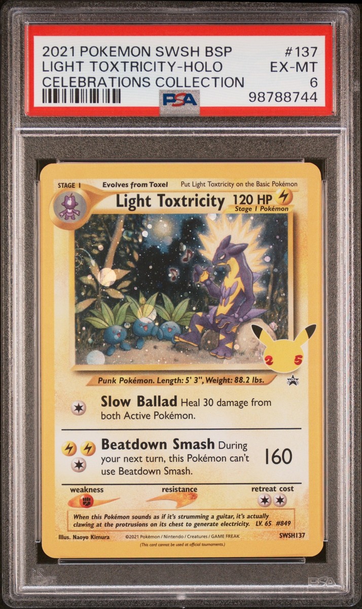 shanti♡ Light Toxtricity 2021 Pokemon Swsh Black Star Promo #SWSH137